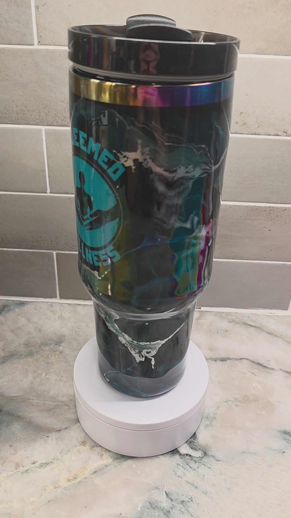 Redeemed Wellness – Midnight Tide Travel Mug