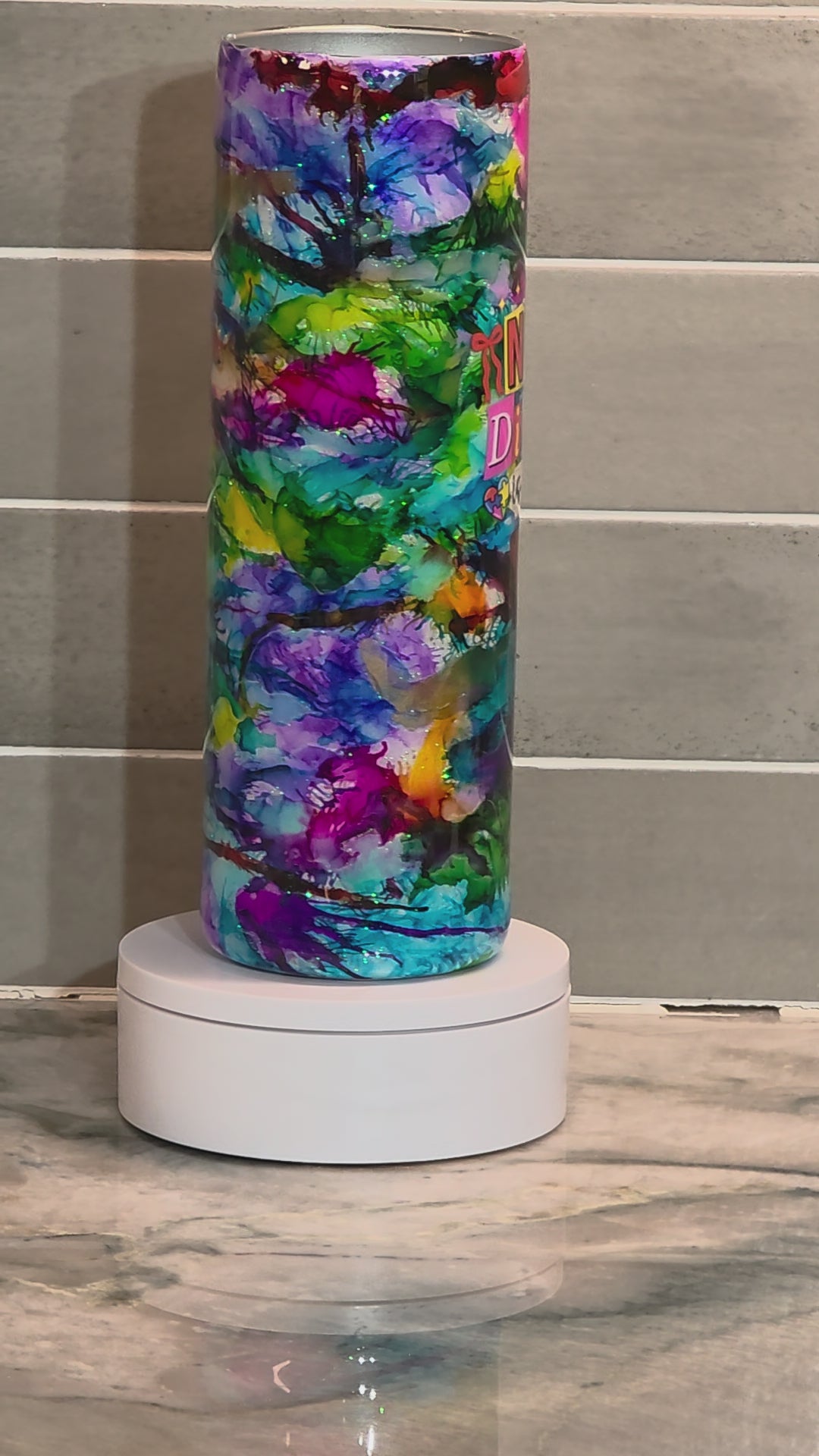 Abstract Neurodiversity Art Tumbler 30 oz