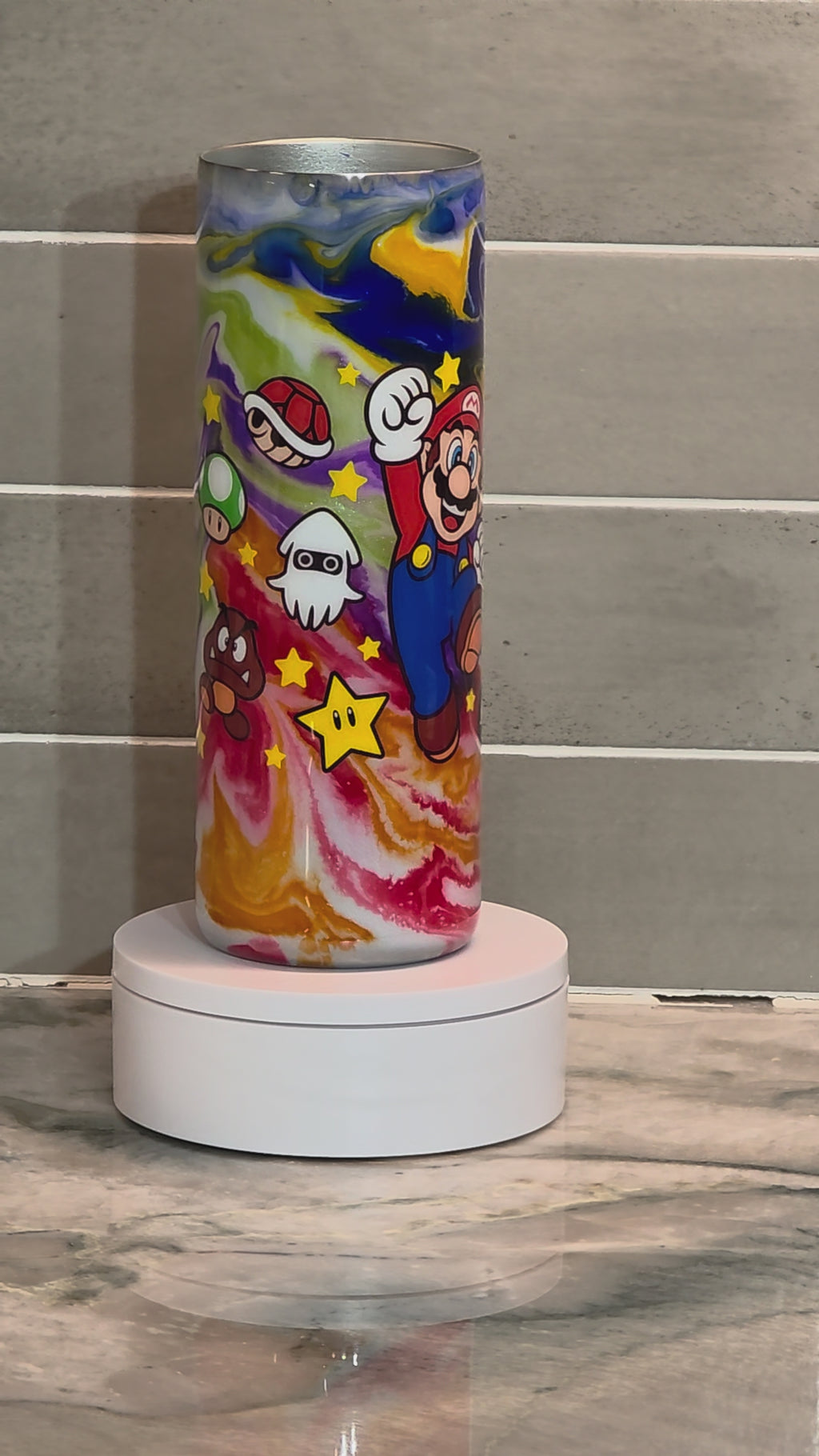 Retro Gamer Swirl Tumbler 20oz