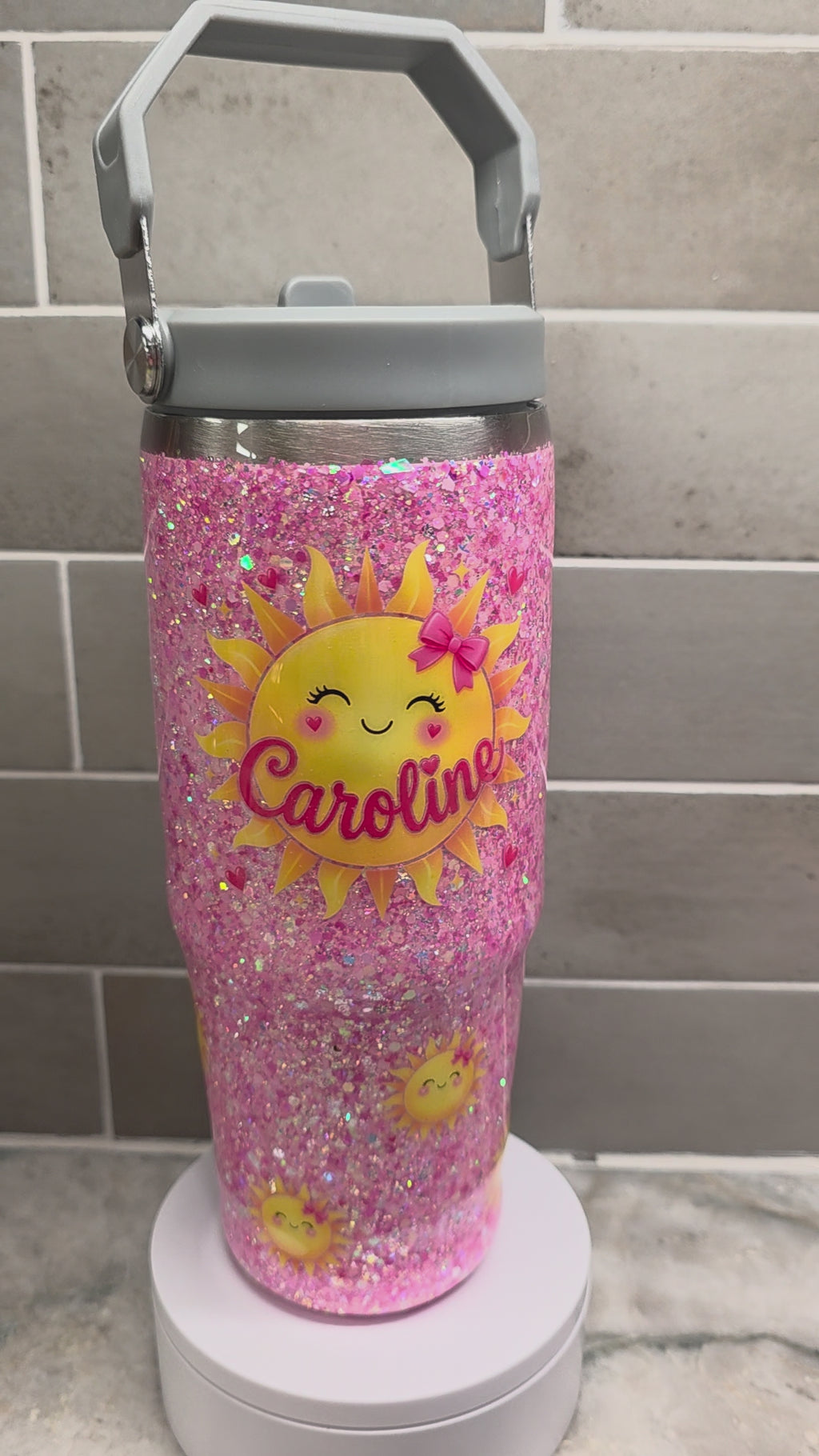 ☀️ You Are My Sunshine Glow Tumbler – Personalized 30 oz