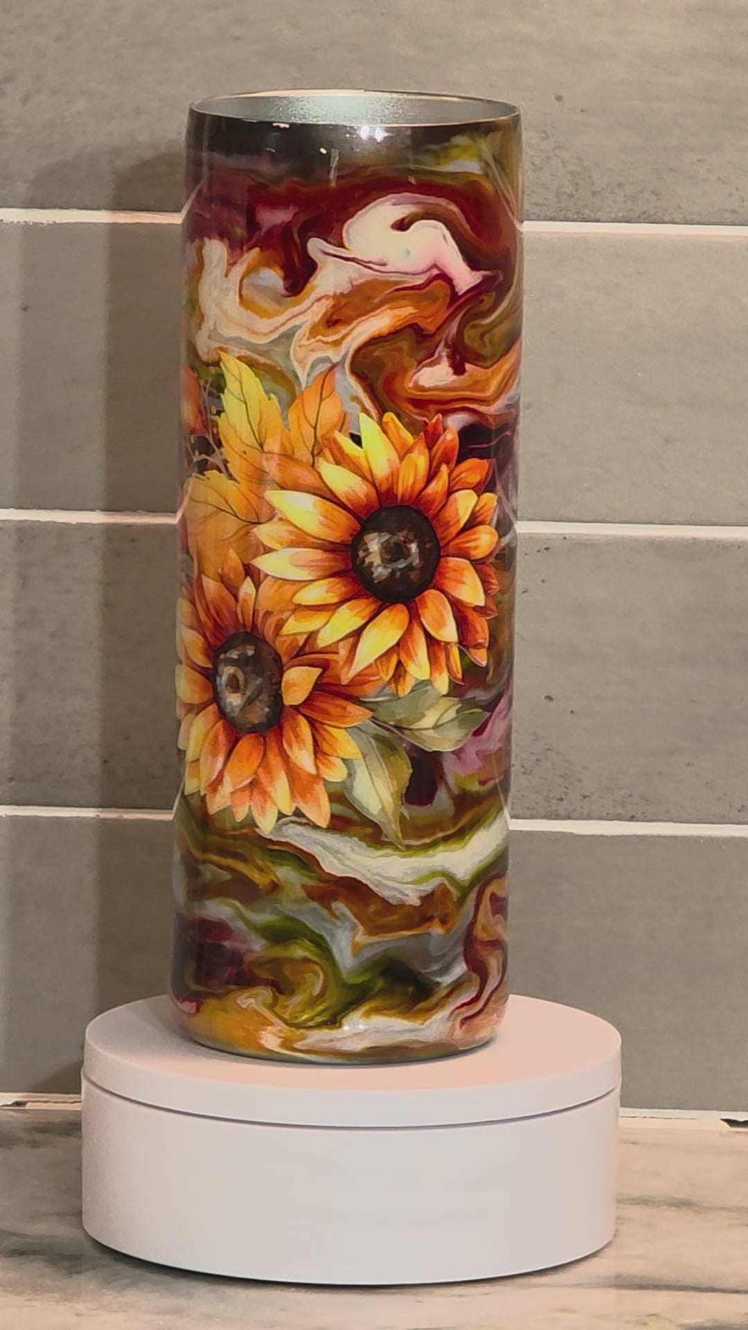 Harvest Sunflower Tumbler 20oz