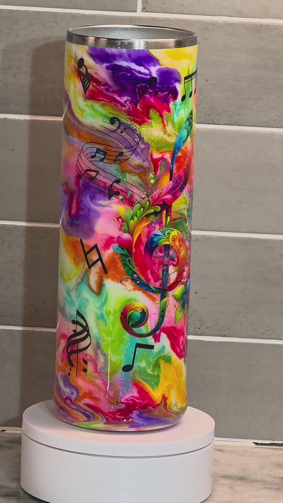 Music Lover Rainbow Tumbler 30oz