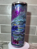 Cosmic Amethyst Storm 20oz epoxy tumbler