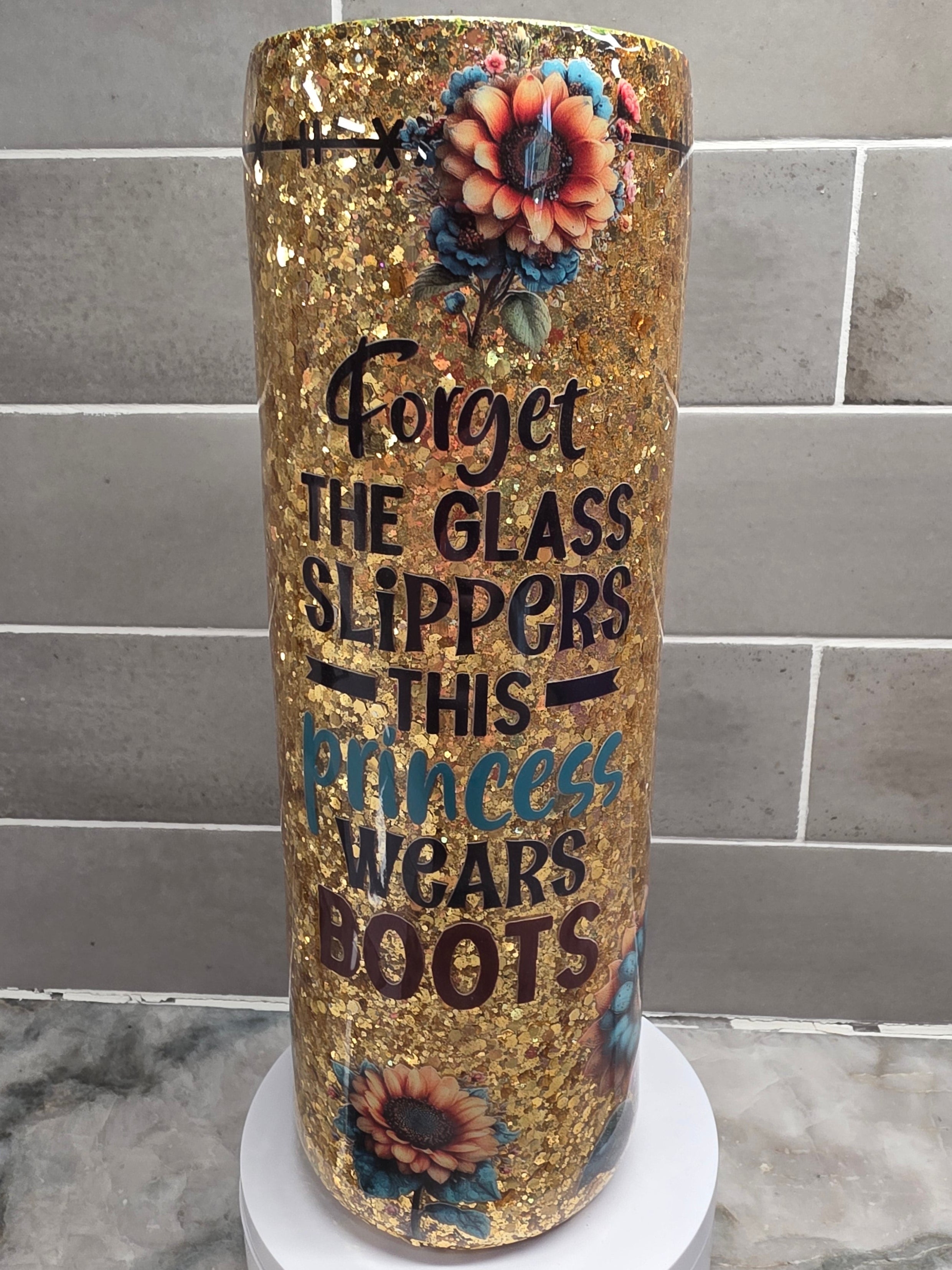 Princess wears boots 30oz epoxy tumbler