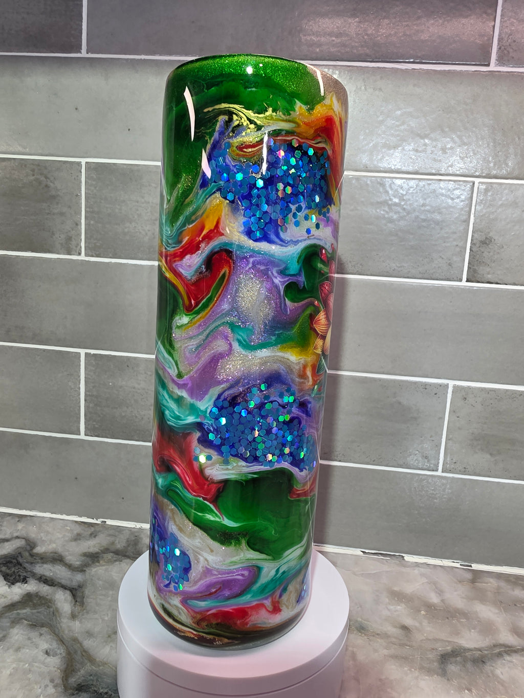 Rainbow Bloom Tumbler