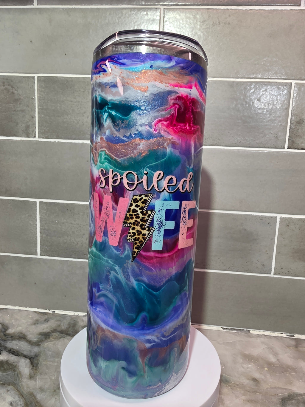 Spoiled Wife Swirl Tumbler 20 oz