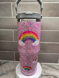 Glow Rainbow Dreams – Personalized 30 oz Tumbler