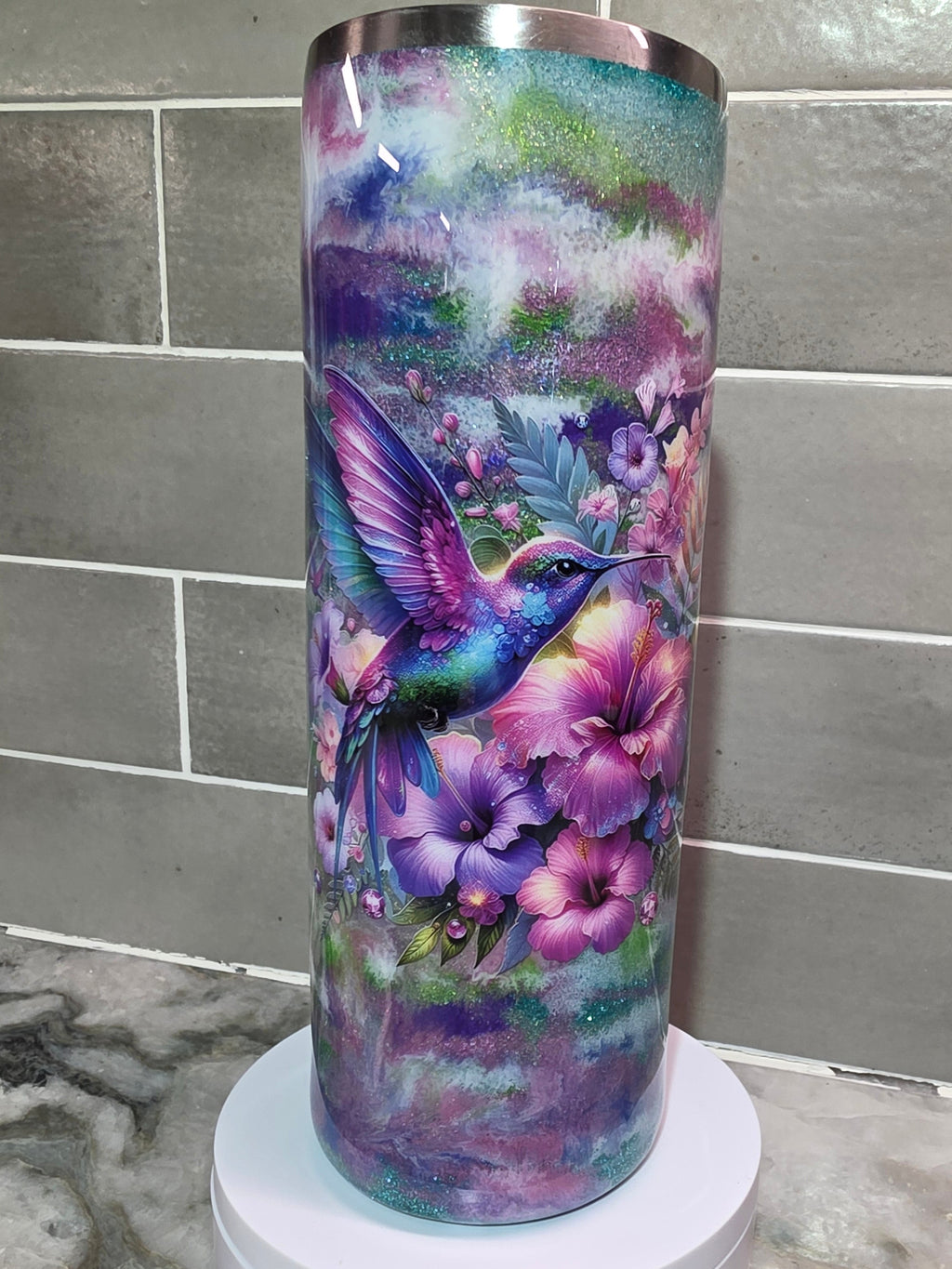 Hummingbird 20 oz epoxy tumbler