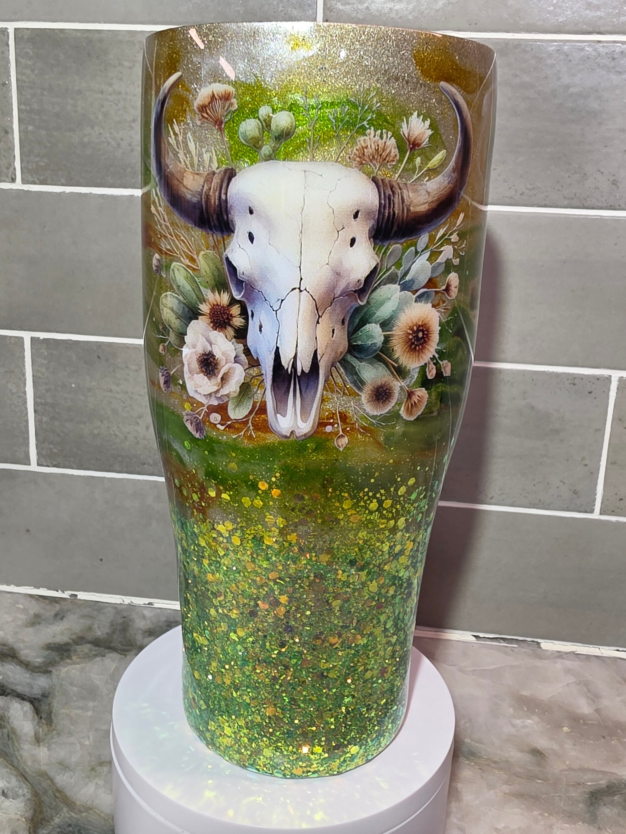 Desert Bloom Longhorn Caddy 32 oz coffee caddy
