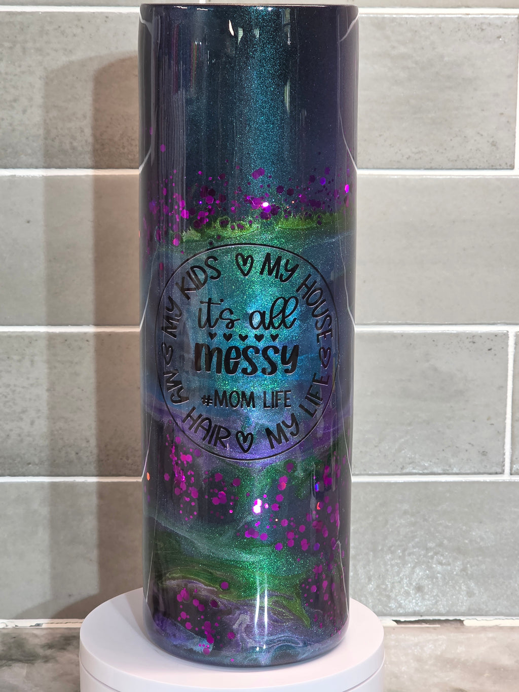 Messy Mom Life Aurora Tumbler
