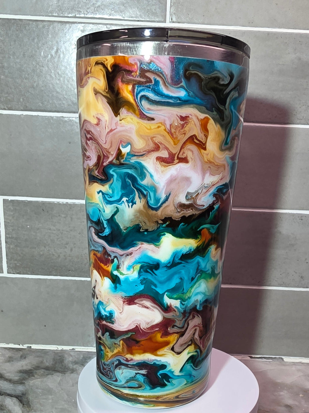 Turquoise Treasure 24oz epoxy tumbler