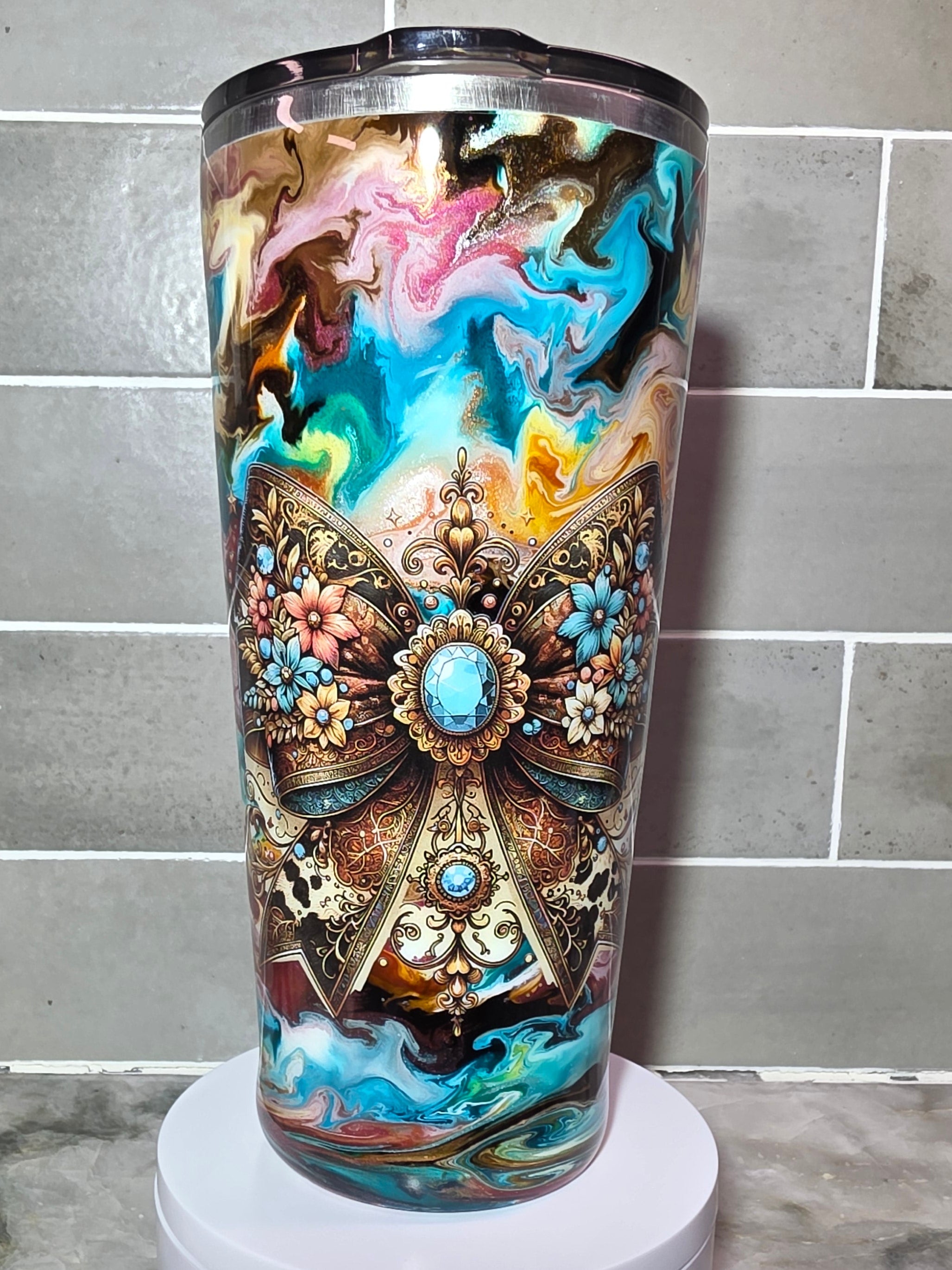 Turquoise Treasure 24oz epoxy tumbler