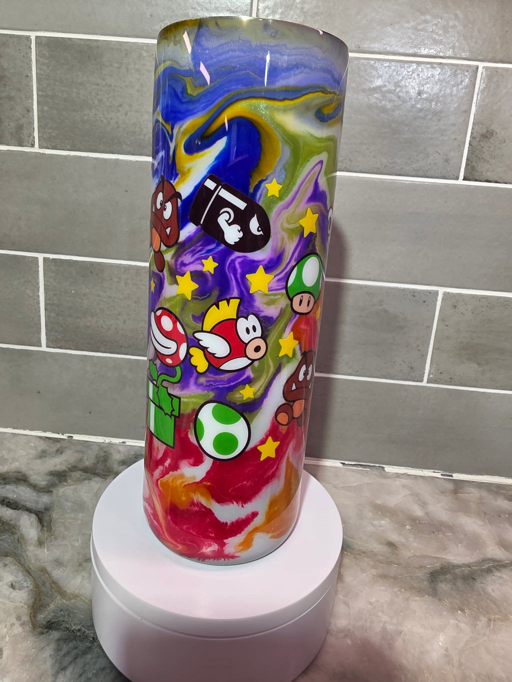 Retro Gamer Swirl Tumbler 20oz